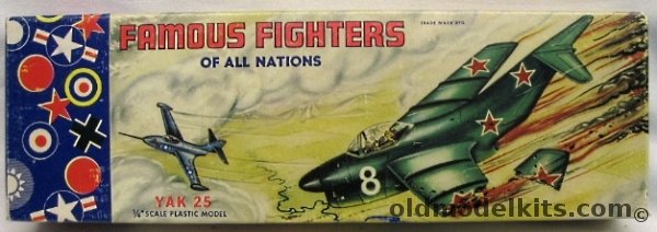 Aurora 1/48 Yak-25 - Brooklyn Famous Fighters of All Nations, 66-69 plastic model kit